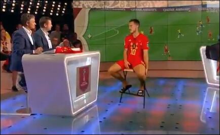 La increíble entrevista de Eden Hazard como holograma