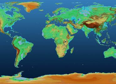 Un mapa en 3D muestra la superficie de la Tierra como nunca la habías visto