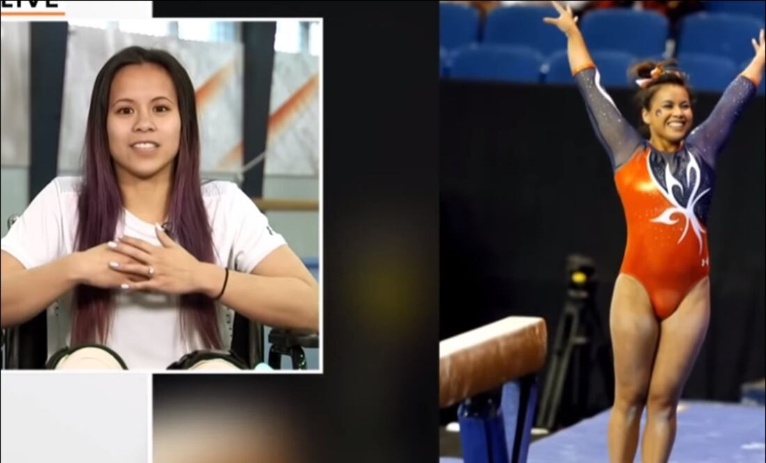 La gimnasta pide que no compartan su video. Foto: Especial