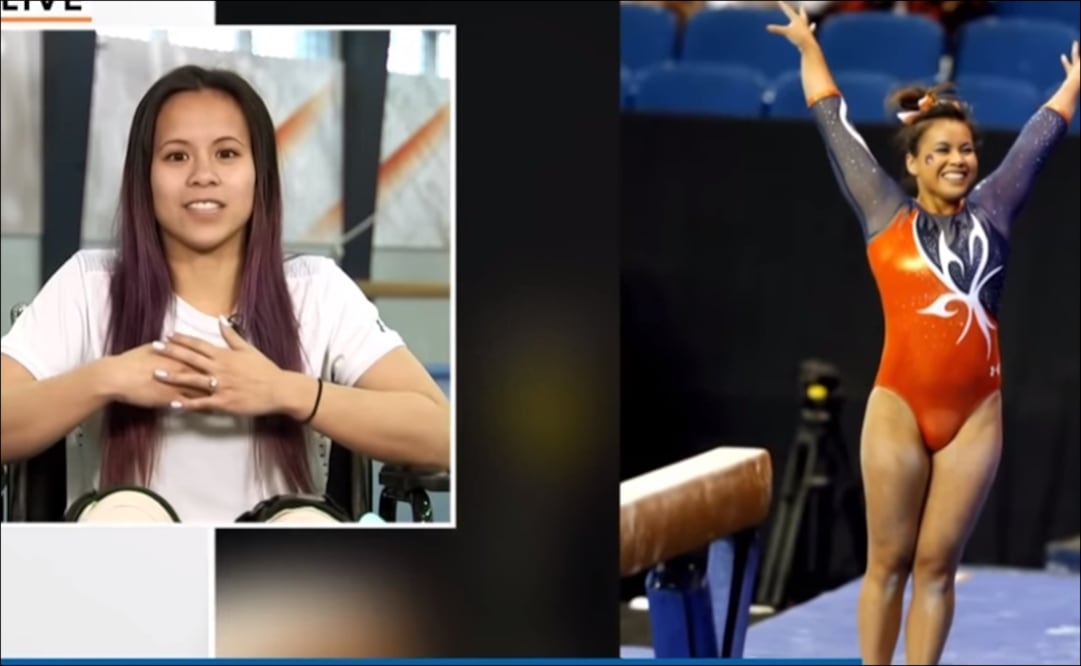 La gimnasta pide que no compartan su video. Foto: Especial