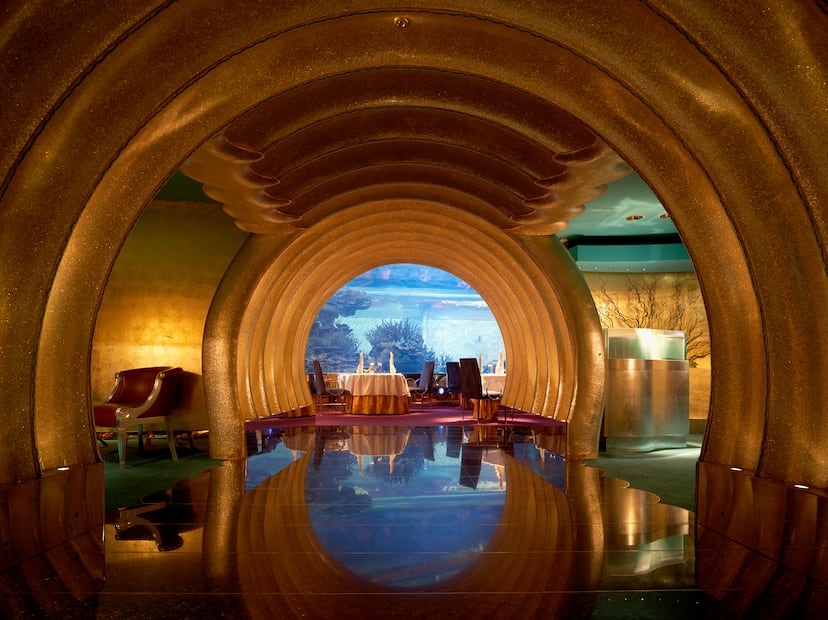 Restaurante submarino. Foto: Cortesía del Hotel Buj Al Arab Jumeira