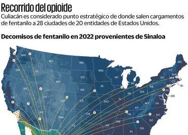 Desde 28 rutas, Los Chapitos inundaron EU con fentanilo: DEA