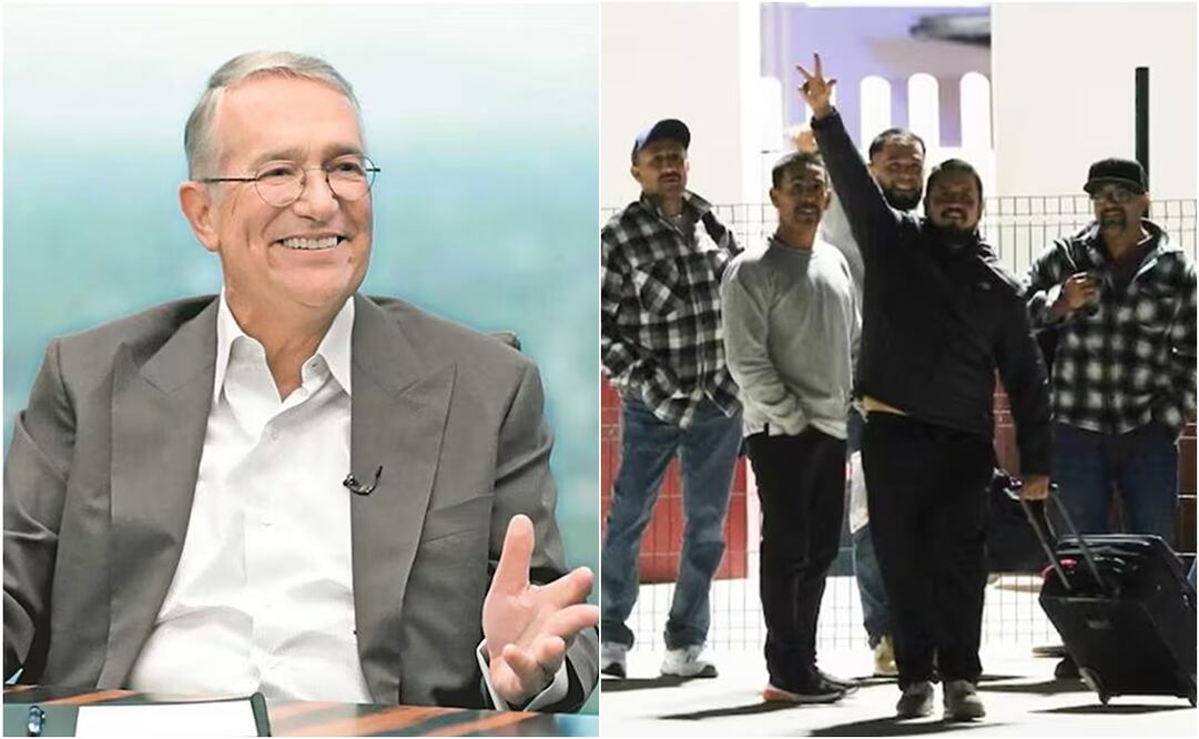 Llegan a la garita El Chaparral, en Tijuana, Baja California, los primeros deportados de la era Trump. Foto: X y Diego Simón. EL UNIVERSAL