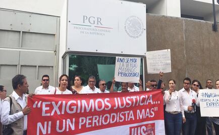 Periodistas protestan en Sinaloa por asesinato de Javier Valdez