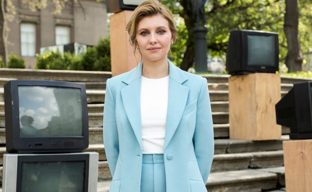 Olena Zelenska, esposa del presidente Volodymyr Zelenskiy (Foto: AP)