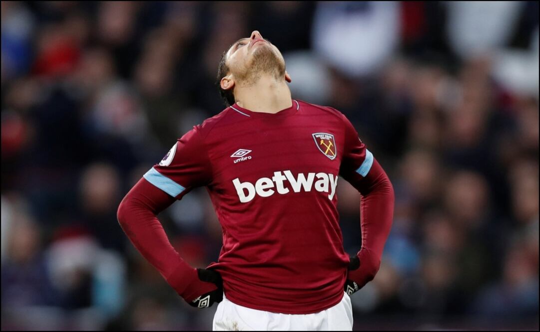 Javier Hernández durante un partido del West Ham | Reuters