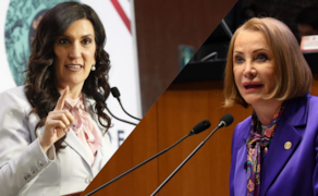 Kenia López Rabadan y Laura Itzel Castillo (01/06/2026). Foto: Especial