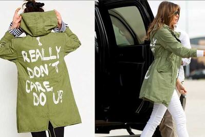 “Realmente no me importa”, la chamarra que usó Melania para visitar a niños migrantes