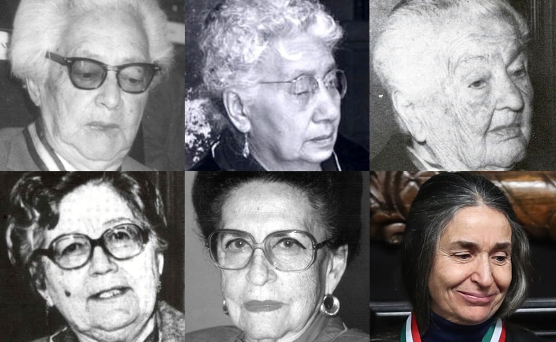 Rosaura Zapata, María Hernández Zarco, María Cámara Vales, María Lavalle Urbina, Griselda Álvarez y Julia Carabias / Fotos: Senado de la República