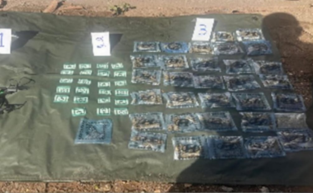 Dosis de drogas aseguradas en Sinaloa (14/01/2026). Foto: Especial
