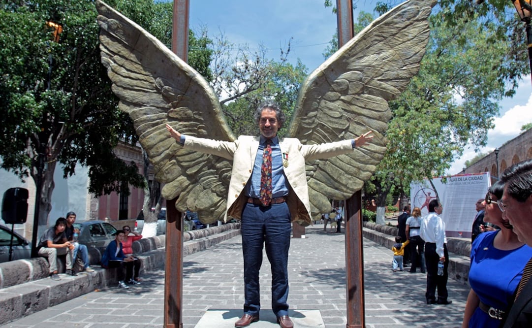 La escultura en bronce “Alas de México”, del mexicano Jorge Marín, será colocada de manera permanente en el Parque Norte de Madrid, España. Foto: Raúl Tinoco/EL UNIVERSAL