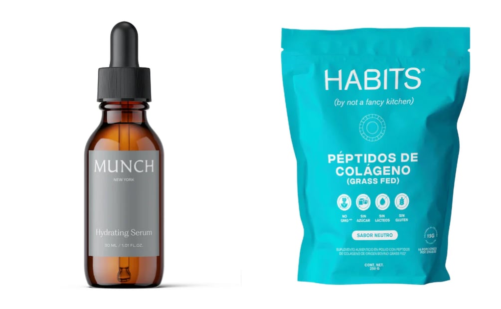 Sérum hidratante y colágeno hidrolizado. Foto: Amani