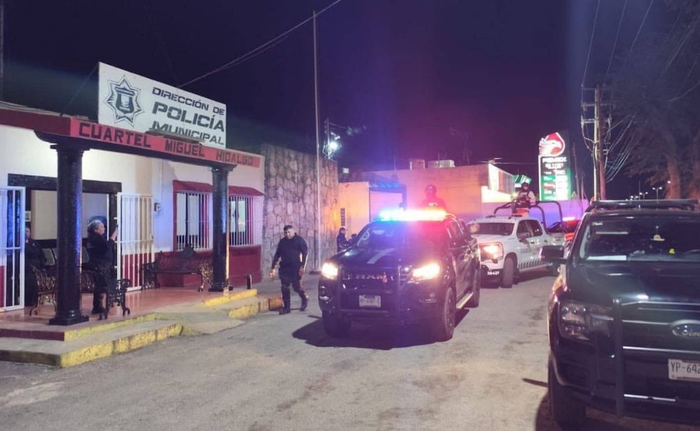 Policía Municipal de Umán detectaron un tráiler sospechoso (17/12/2025). Foto: Especia