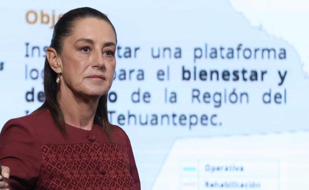 Claudia Sheinbaum, presidenta de México, durante la mañanera del 24 de noviembre del 2025. Foto: Berenice Fregoso  / EL UNIVERSAL