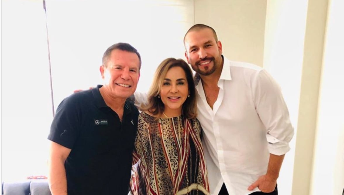 Julio César Chávez, Myriam Escobar y Rafael Amaya. Foto: Captura Instagram