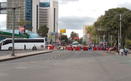 Estas son las alternativas viales ante bloqueo en Paseo de la Reforma e Insurgentes