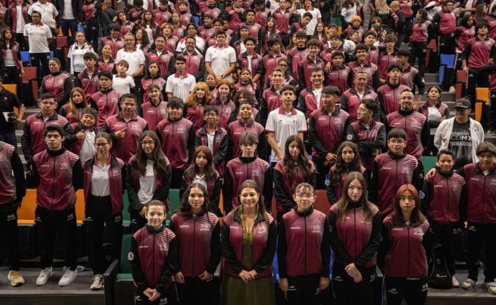 Clara Brugada anuncia apoyos a medallistas; otorgará hasta 20 mil pesos a ganadores en la Olimpiada Nacional 2026.
Foto: Especial.