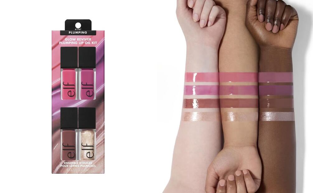 Labios con efecto volumen, acabado jugoso y fórmulas cómodas que elevan cualquier look sin esfuerzo. Foto: e.l.f.