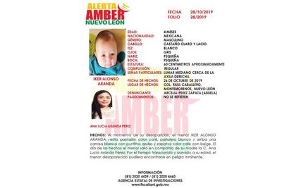 Desaparece madre e hijo en Montemorelos NL; activan alerta amber