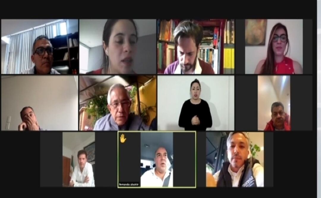 Luego de 53 minutos de discusión, pues PRD, PAN y la asociación Encuentro Social (AES) exigieron bajar del orden del día el punto 34. Foto: Especial