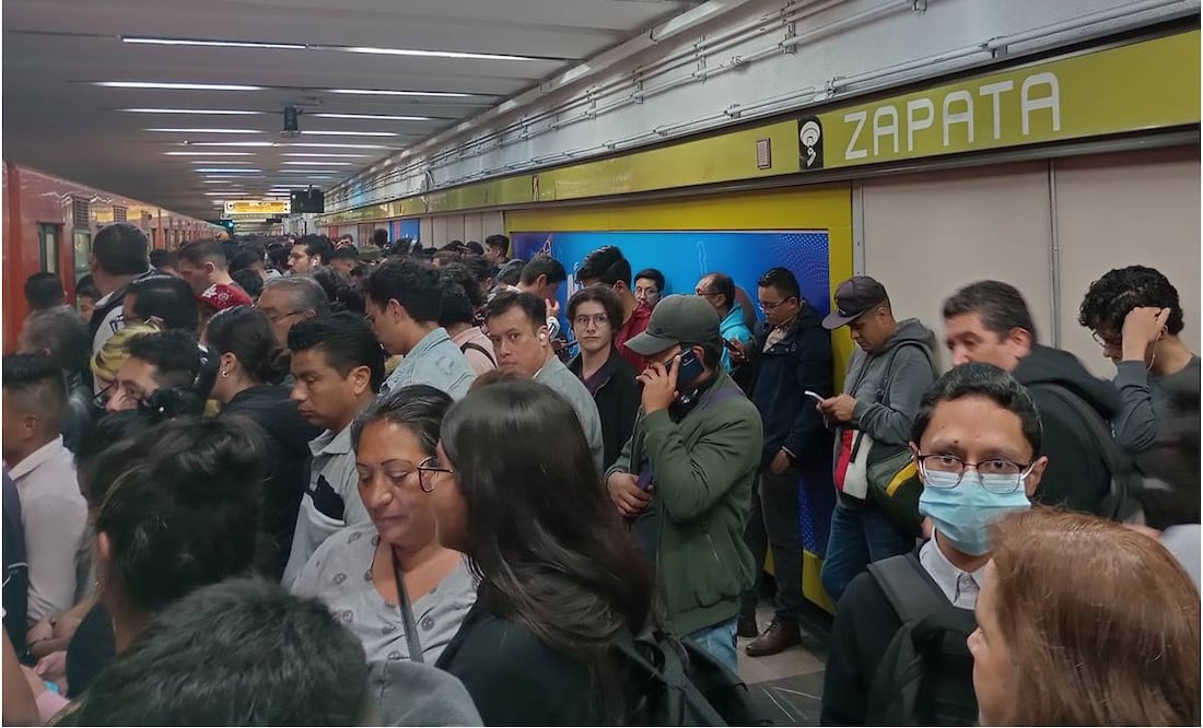 Estación Zapata de la Línea 3 en el Metro de la CDMX. Foto: @AldoCondeA