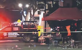 Le dan hasta para llevar a un hombre en un tianguis de Naucalpan, quedó perforado pero vivo