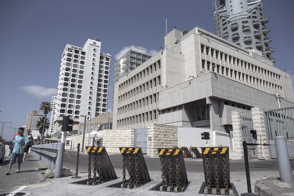 Embajada de Estados Unidos en Tel Aviv, Israel (Foto: EFE)