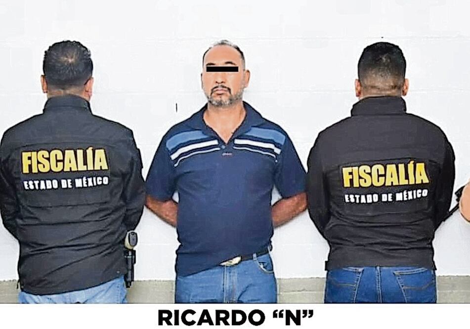 Ricardo “N” fue arrestado por elementos de la fiscalía mexiquense. Foto: Especial
