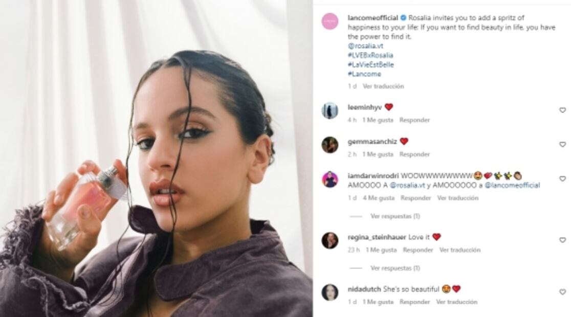 Rosalía se convierte en la imagen de un perfume de lujo: Te decimos cuánto cuesta 