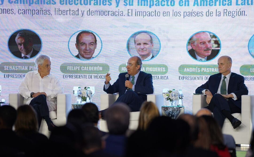 Calderón participó en el foro “Política y campañas electorales y su impacto en América Latina” en el marco del Encuentro Regional 2023. Foto: X @CAPPenlinea