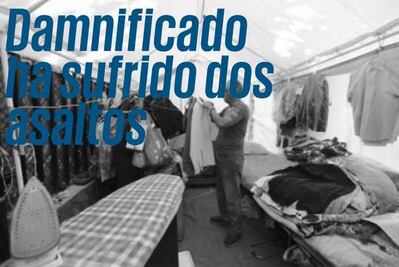 Damnificado del sismo ha sufrido ya dos asaltos en su tintorería improvisada