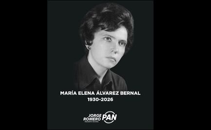 Muere exdiputada María Elena Álvarez Bernal a los 95 años; Calderón, Jorge Romero y Kenia López reconocen su trayectoria