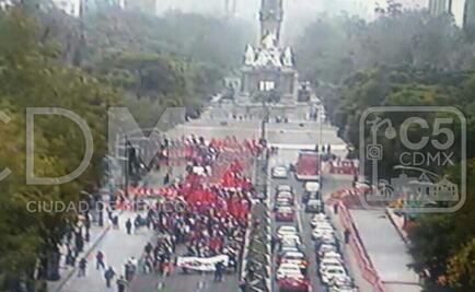 Marcha del Frente Popular complica circulación en Reforma