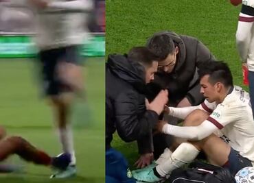 Hirving Lozano sufre brutal entrada en partido de la Eredivisie