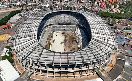 El Estadio Azteca avanza; el Coloso de Santa Úrsula ya toma forma, a cinco meses de su reapertura