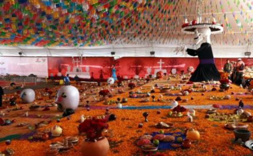 Megaofrenda en Hidalgo se lleva el récord Guinness