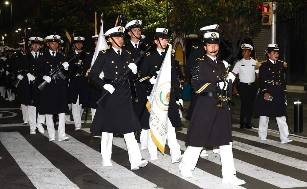 Aspectos de los preparativos del Desfile Cívico Militar, en las calles del Centro Histórico de la Ciudad de México, este 16 de septiembre de 2026. Foto: Osmar Alvarado/ EL UNIVERSAL