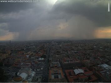 Reportan lluvias en el Norte y Centro de la CDMX