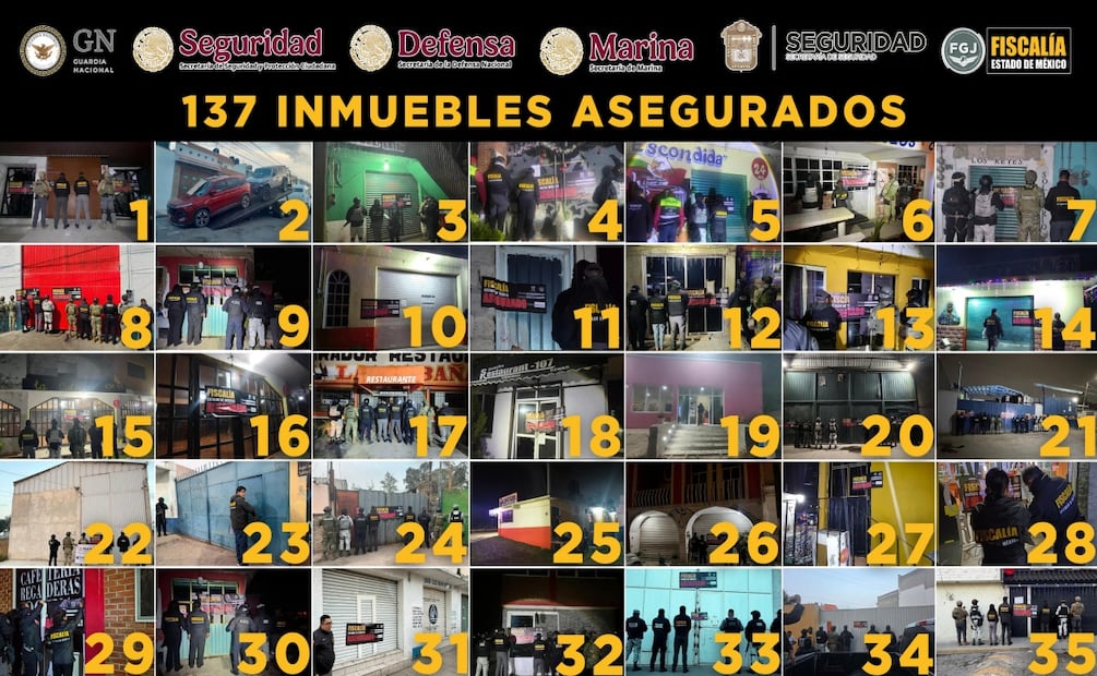 Operación Senda golpea al robo de carga en Edomex; detienen a 26 objetivos prioritarios. Foto: Especial