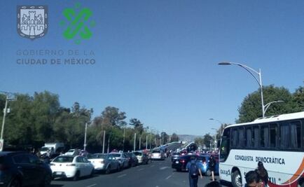 Recomiendan vías alternas por manifestantes en Congreso de la Unión