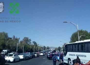 Recomiendan vías alternas por manifestantes en Congreso de la Unión