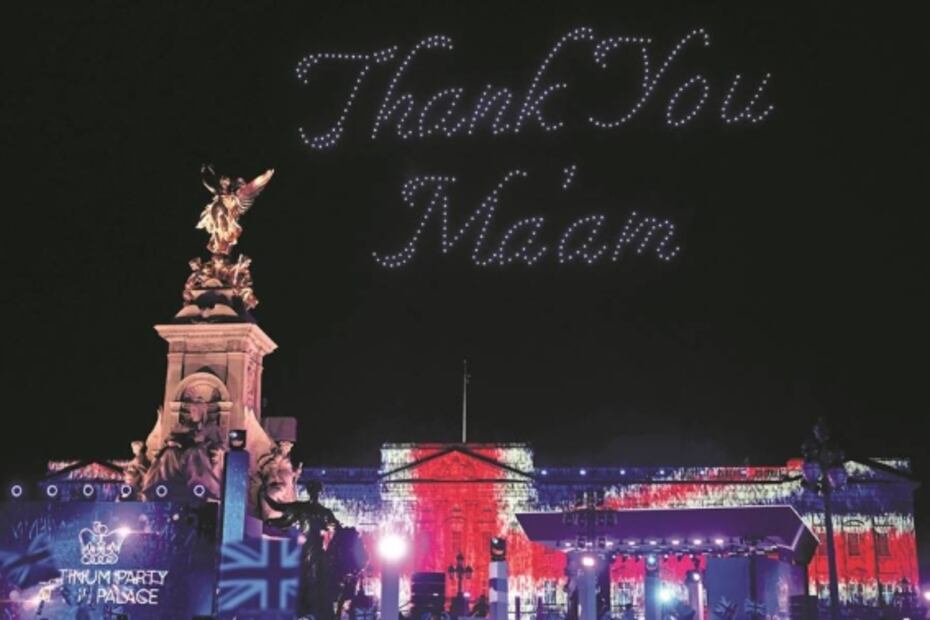 Sin su reina, estrellas dan vida al jubileo de Isabel II