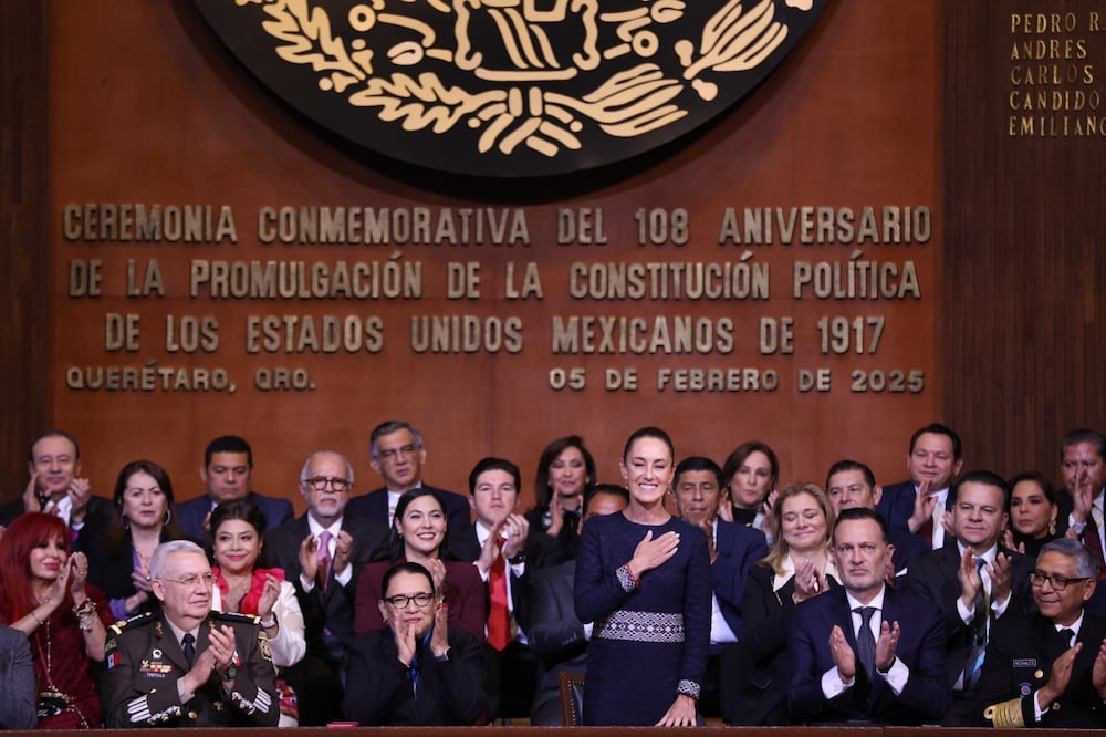 Conmemoración del 108 Aniversario de la Constitución Política de 1917 en Querétaro. Foto: Diego Simón/EL UNIVERSAL