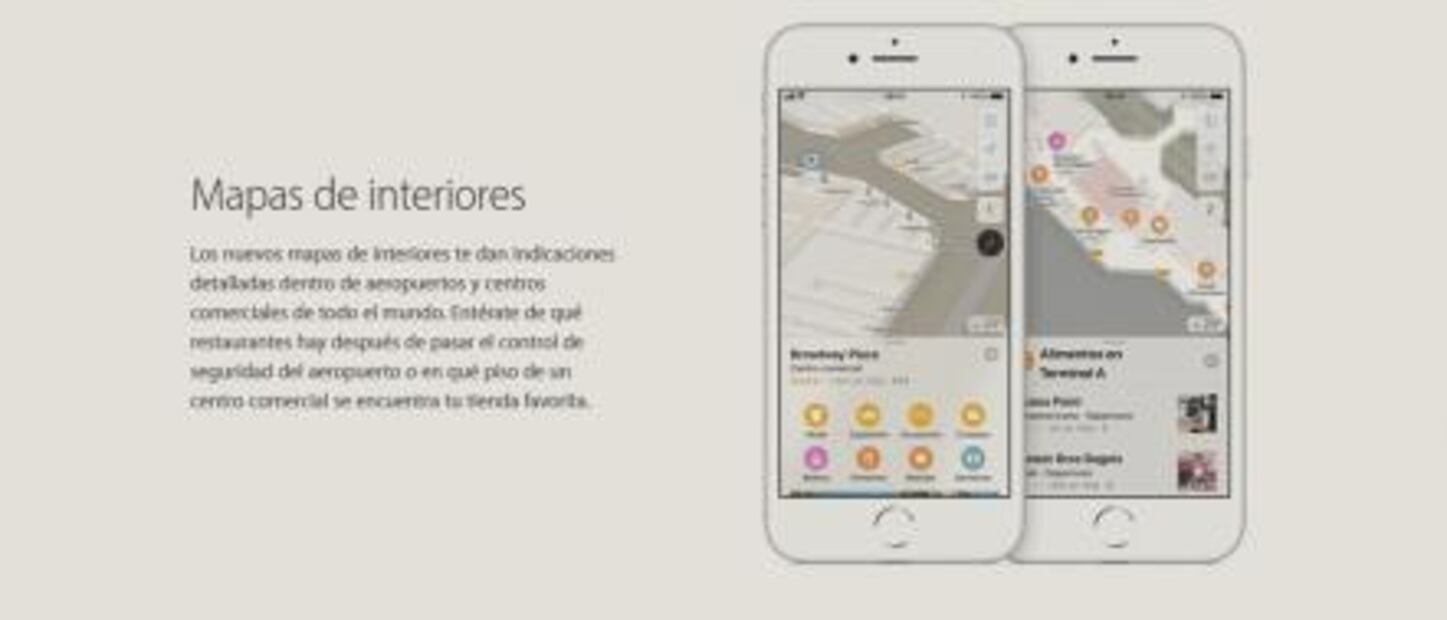 Recorre los aeropuertos desde Apple Maps
