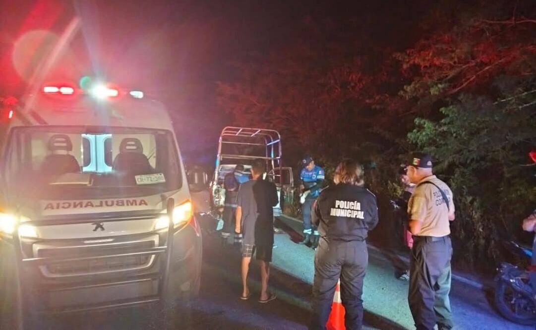 Dos motociclistas mueren de forma trágica la última noche del 2024 en Yucatán (01/01/2024). Foto: Especial