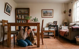 ¿Y si el temblor te agarra en casa?