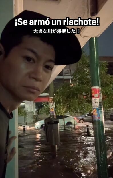 Influencer extranjero llamado Caribe subió un video a Tik Tok donde contó de inundación pequeña en la ciudad