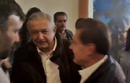 “Puntualito” llegó AMLO a Durango, dice gobernador Rosas Aispuro