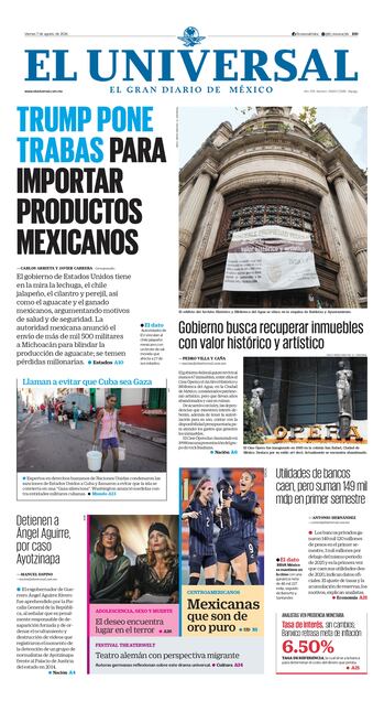 Portada impresa del 7 de agosto de 2026