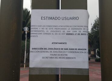 Zoológicos de CDMX cerrarán este viernes por contingencia